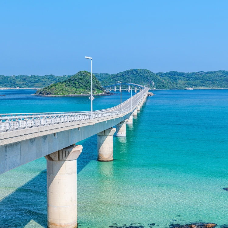 山口県、角島大橋